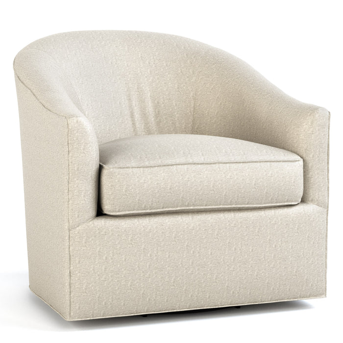 Elegant Pearl Swivel Chair - 360 Degree Rotating Accent Chair for Living Room, Bedroom, or Office - Modern Velvet Upholstered Lounge Chair with Sturdy Metal Base