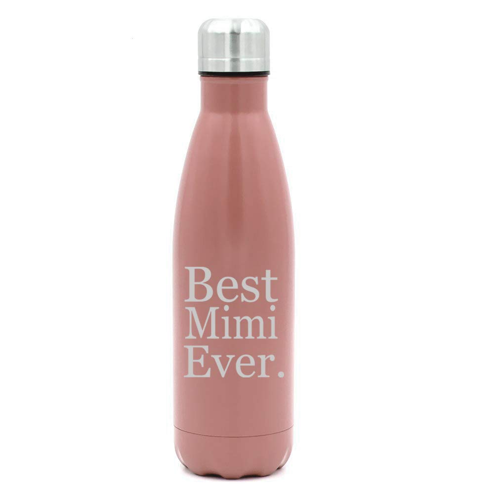 17 oz. Double Wall Vacuum Insulated Stainless Steel Water Bottle - Leakproof Travel Mug for Hot & Cold Drinks - Perfect for Hiking, Gym & Office Use - Best Mimi Ever