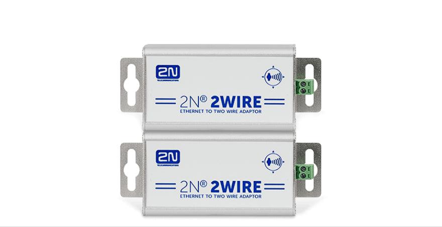 2N Telecommunications 2Wire Set of 2 Signal Converter Adapters - Aluminum Alloy for Clear Audio Transmission - Perfect for Office Conference Calls & Home VoIP Systems