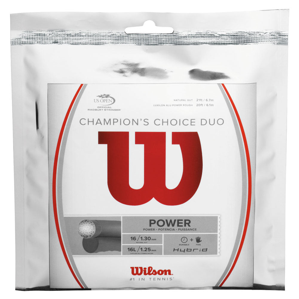 Champion's Choice Duo Tennis String - High Performance Tennis Racket Strings for Durability & Control | Perfect for Competitive Matches & Training Sessions