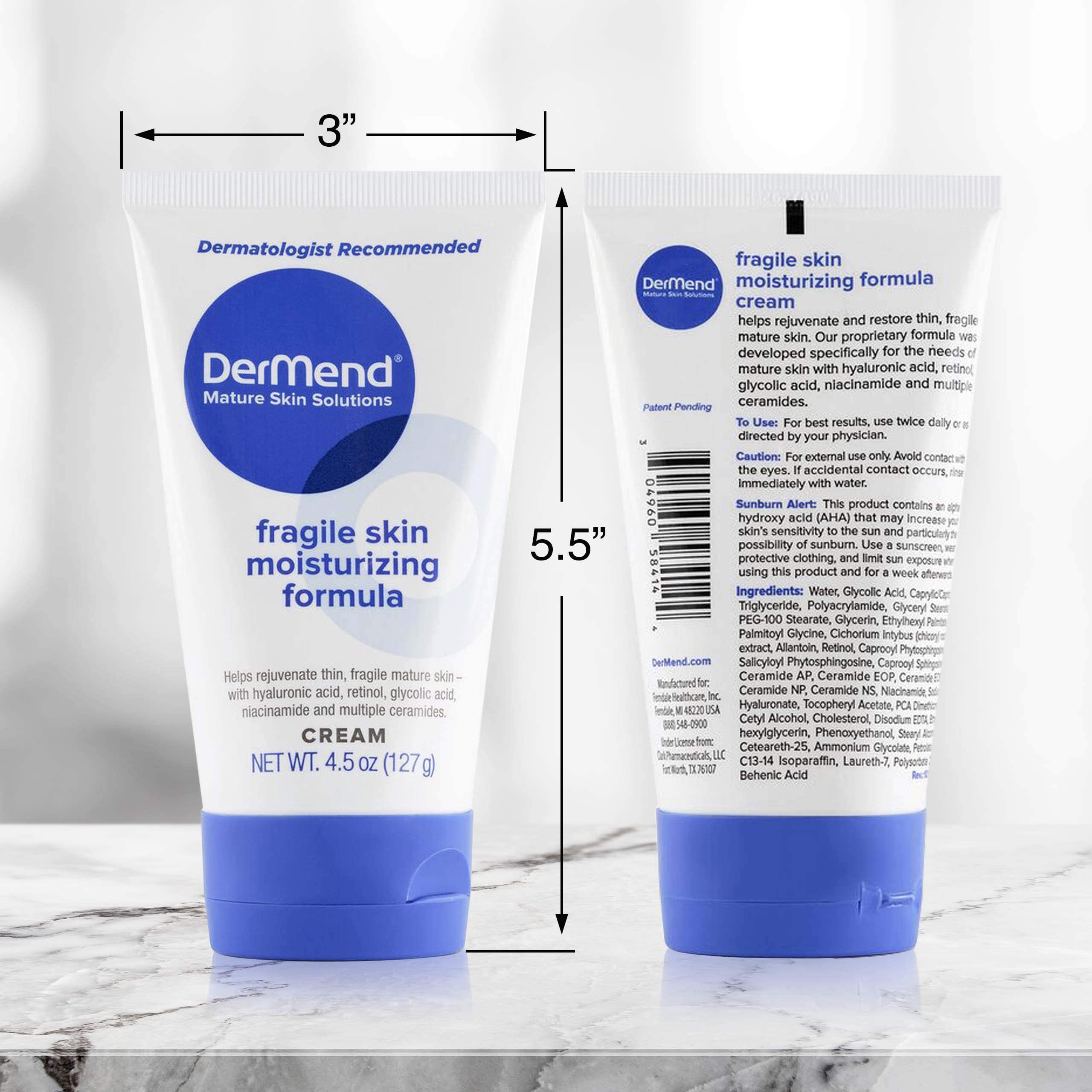 **Specialized Fragile Skin Moisturizing Cream for Mature Skin – Anti-Wrinkle & Firming Daily Moisturizer to Restore & Rejuvenate Aging Skin – 4.5 Oz Tube – Ideal for Dry, Sensitive Skin & Nighttime Skincare Routine**