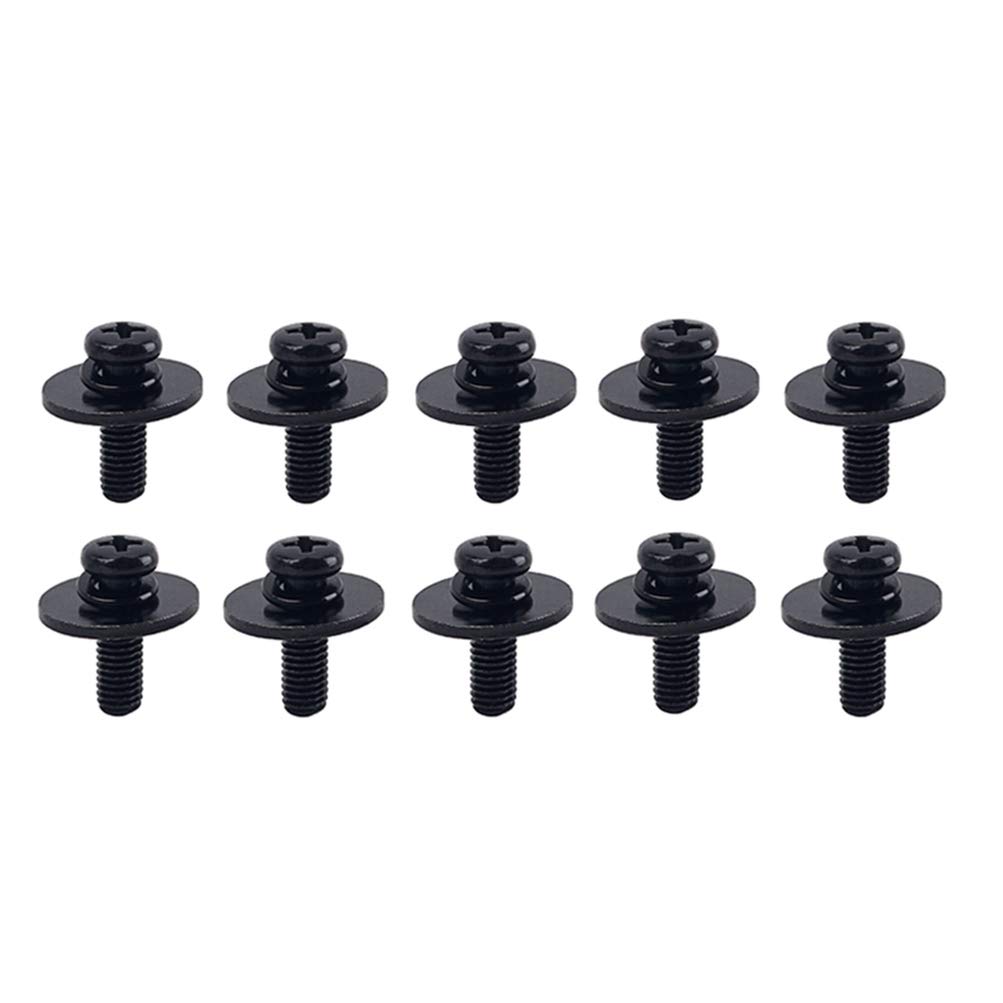 10-Piece Drum Lug Mounting Screws with Washers - Premium Replacement Hardware for Snare & Bass Drum Parts - Perfect for Drum Repair, Maintenance & DIY Projects