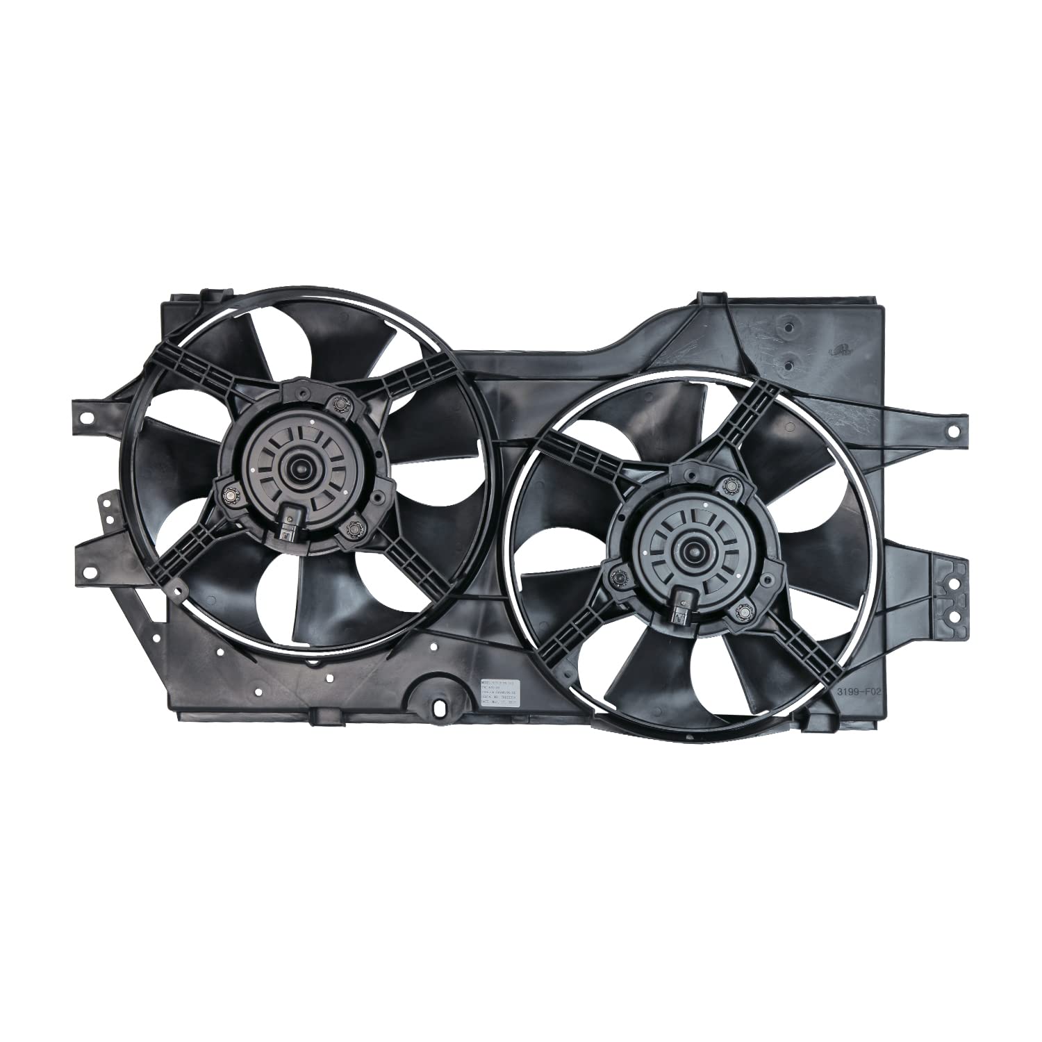 TYC 620140 Cooling Fan Assembly Replacement for 1996-2000 Dodge Caravan & Grand Caravan - Engine Cooling System Part for Overheating Prevention & Optimal Performance