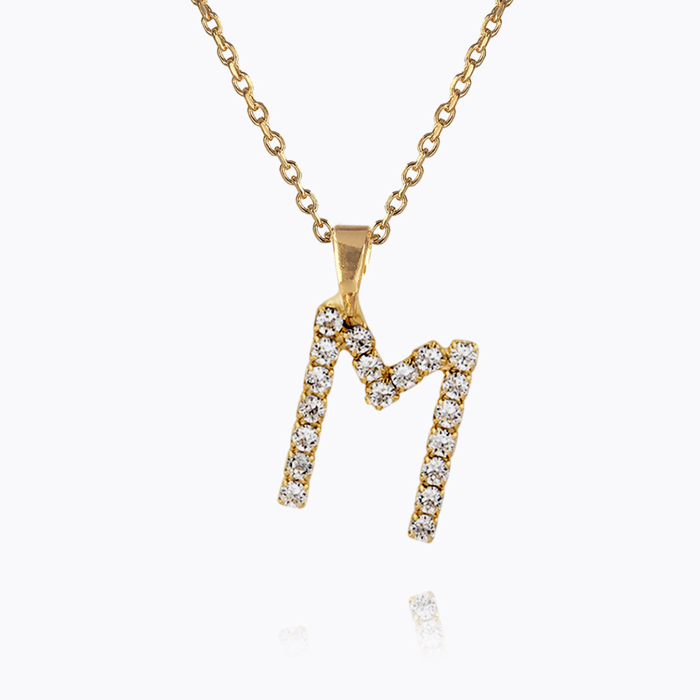 Personalized Mini Letter Necklace with Crystal Charm - Custom Initial Pendant for Women - Perfect for Gifts, Anniversaries & Everyday Elegance
