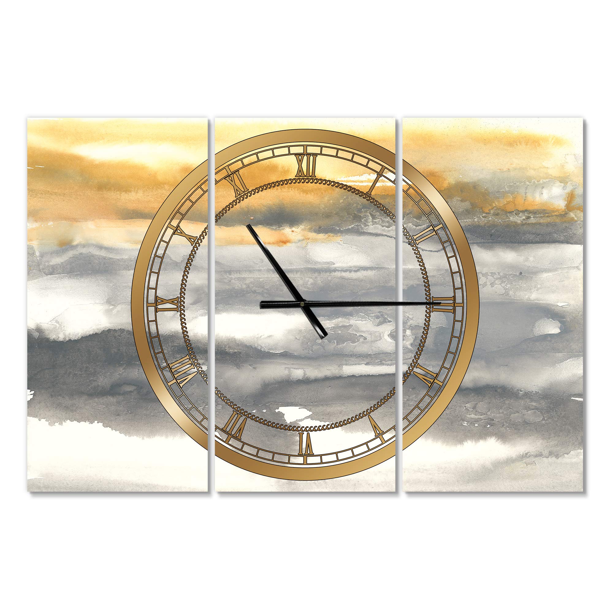 Designart Honey Bee Cottage Round Wall Clock - Vintage Metal Wall Art for Home, Living Room, Bedroom & Office Decor | Perfect for Farmhouse, Rustic & Boho Interior Design Styles