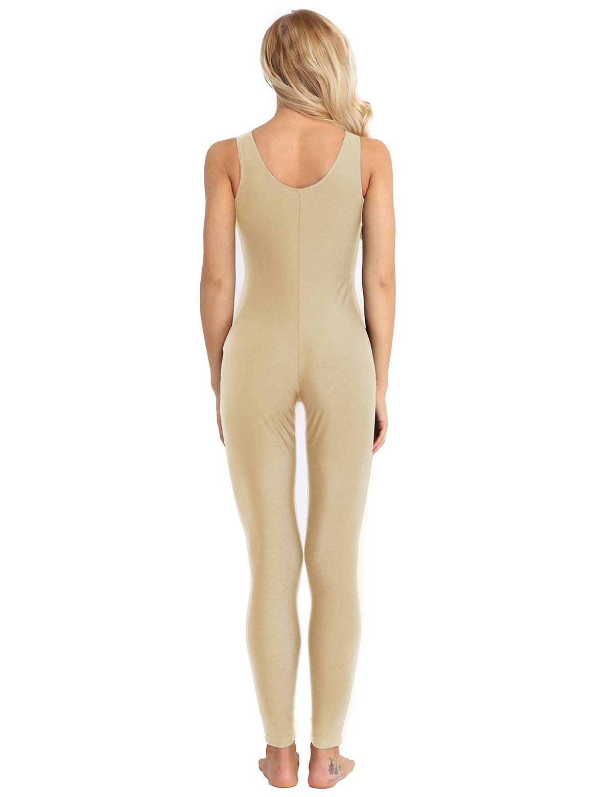 Women's Sleeveless Jumpsuit - Stretchy Yoga Bodysuit for Gym & Workout | Comfortable One Piece Unitard for Fitness, Dance & Activewear