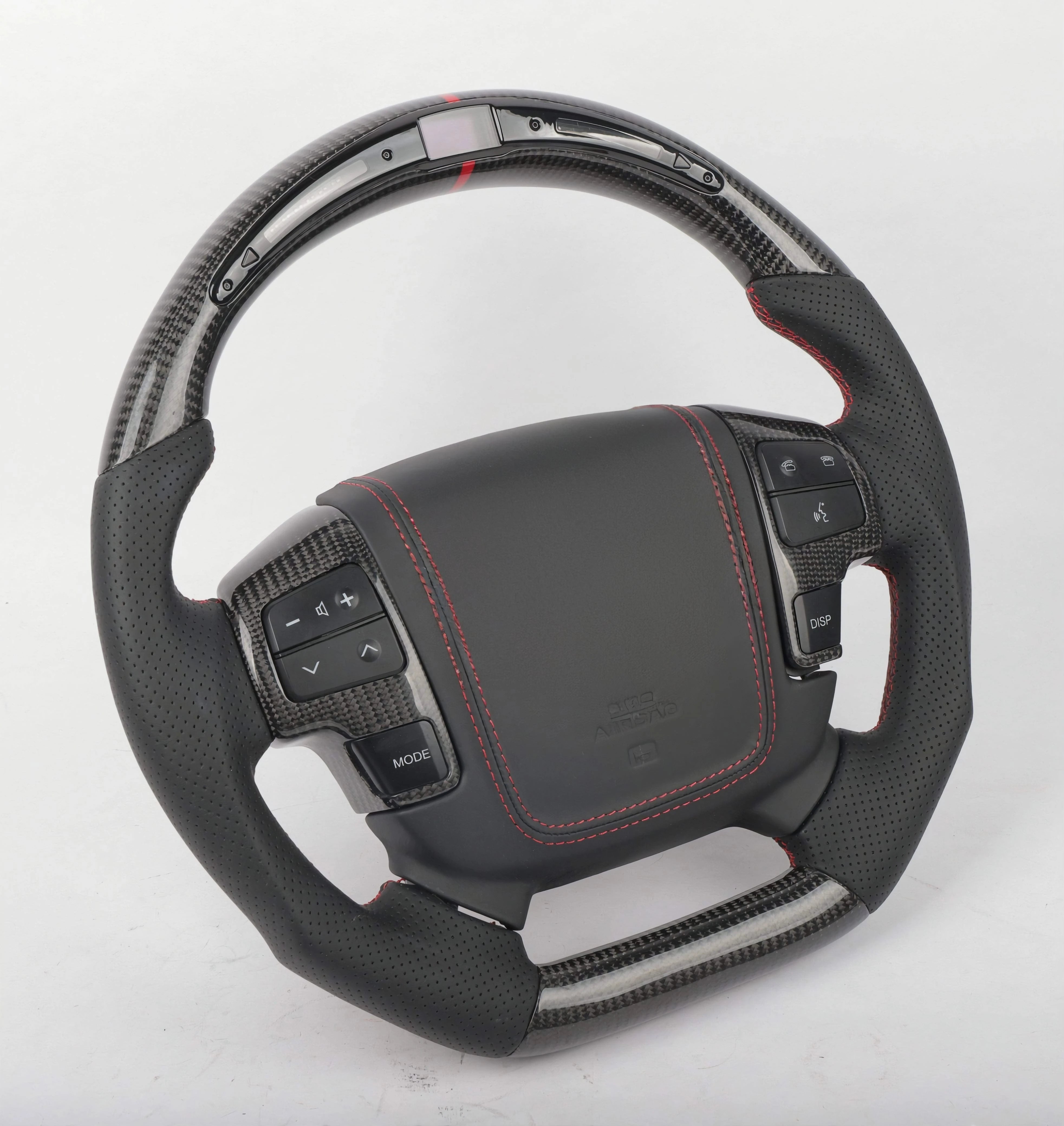 2008-2012 Toyota Land Cruiser Aftermarket Carbon Fiber Steering Wheel - Custom Upgrade for Off-Road & Luxury Driving Experience