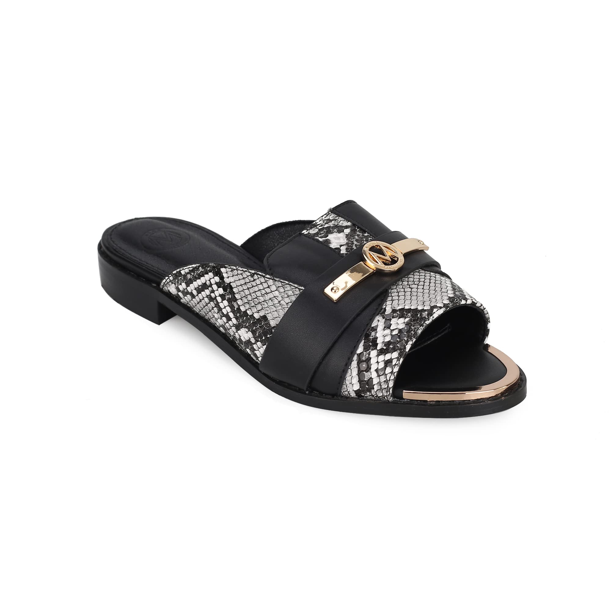 MKF Collection Women's Fashion Slides - Open Toe Casual Flats Slip-On Dress Sandals for Summer, Beach, and Home Comfort | Lightweight & Stylish Footwear
