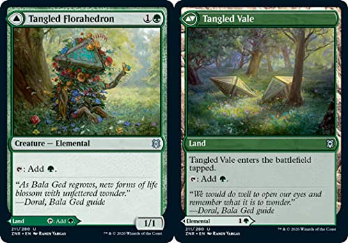 Magic: The Gathering - Tangled Florahedron // Tangled Vale Foil Card - Zendikar Rising Expansion - Premium Collectible for MTG Players & Deck Builders - Perfect for Commander, Standard & Modern Formats