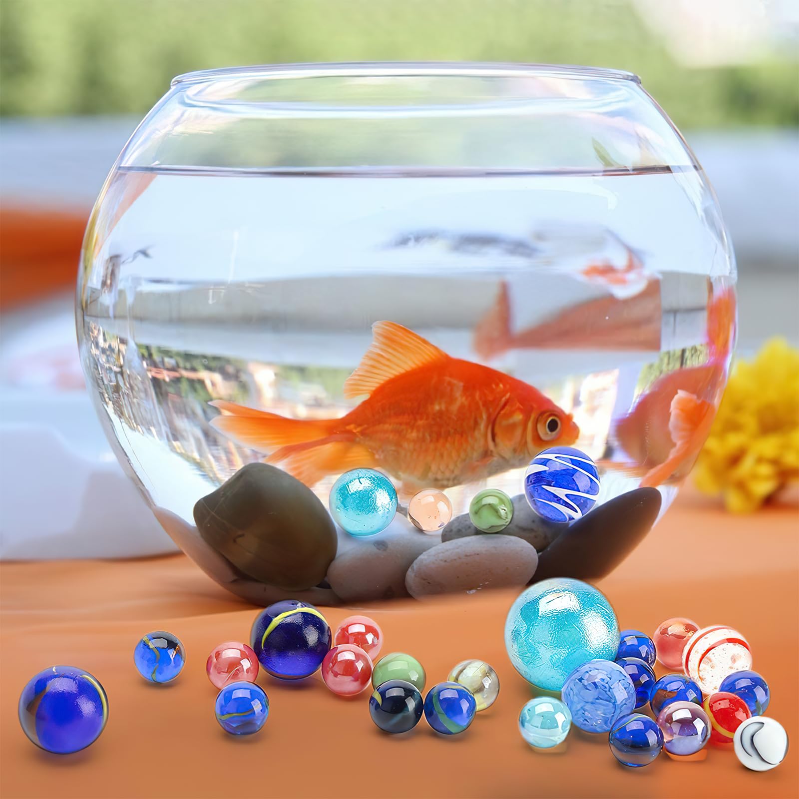 Shindel 85PCS Glass Marbles for Kids - Assorted Sizes for Classic Marble Games, Educational Toys & Stress Relief - Perfect Gift for Children's Birthday & Family Game Night