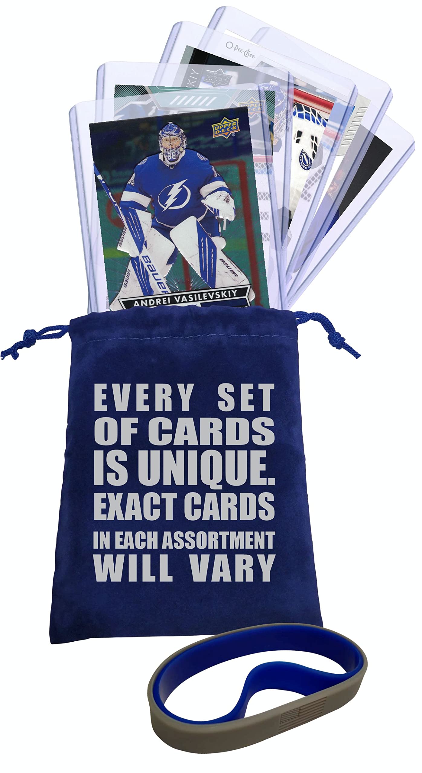 Andrei Vasilevskiy Tampa Bay Lightning Hockey Trading Cards (5-Pack) - NHL Player Collectible Sports Memorabilia for Fans & Gift Giving