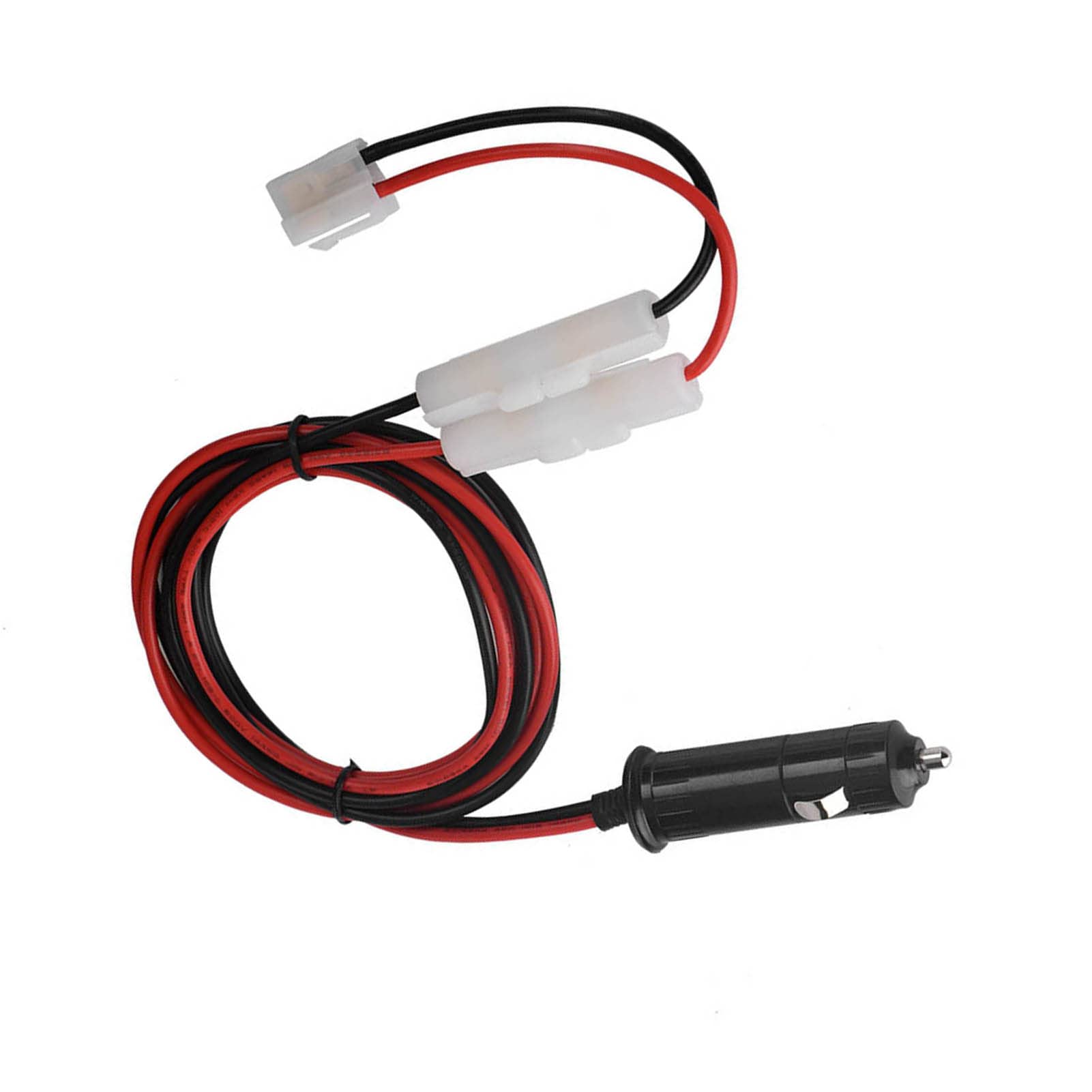 Universal Car Mobile Radio with Power Cable & Cigarette Lighter Adapter - T-Shaped Double Fuse Automotive Power Cord Kit for Vehicle Stereo Installation - Perfect for Truck, SUV and Car Audio Upgrades