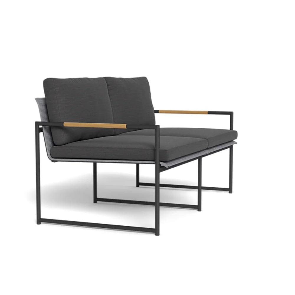 Premium Breeze Aluminum Outdoor 2-Seat Sofa Set - Patio Furniture for Garden, Poolside & Backyard Relaxation