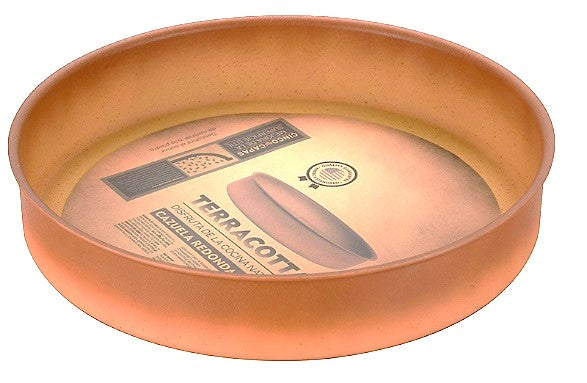 NEWARE Terracotta Small 11-Inch Baking Pan - Oven Safe & Non-Stick, Perfect for Bread, Pizza & Pastries - Ideal for Home Baking & Professional Kitchens