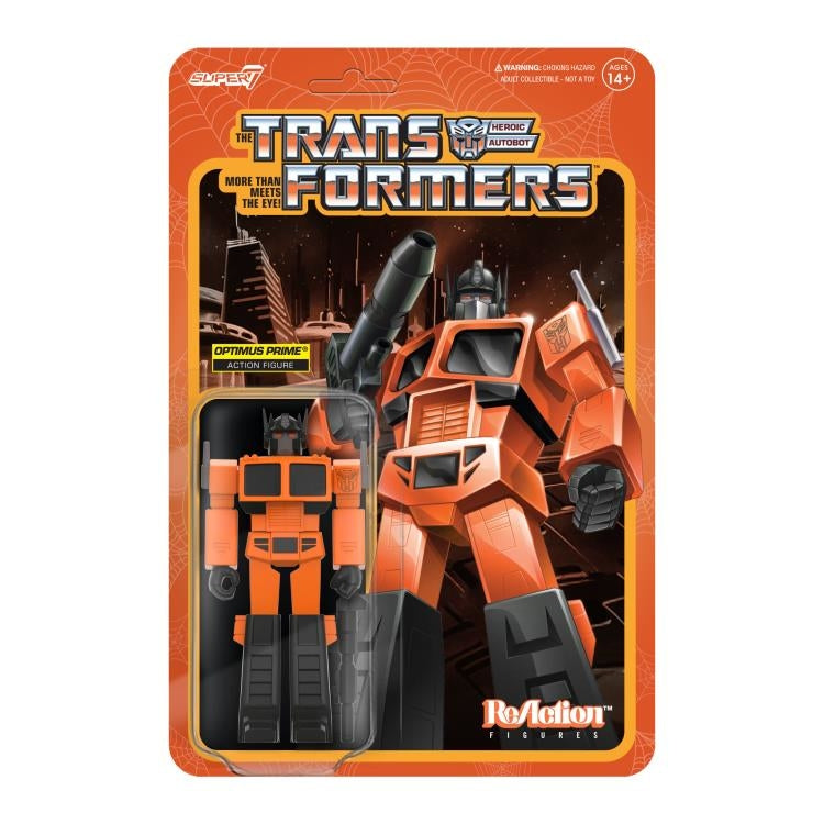 Super7 Optimus Prime Halloween Edition Transformer ReAction Figure - Collectible Toy for Fans & Halloween Decor