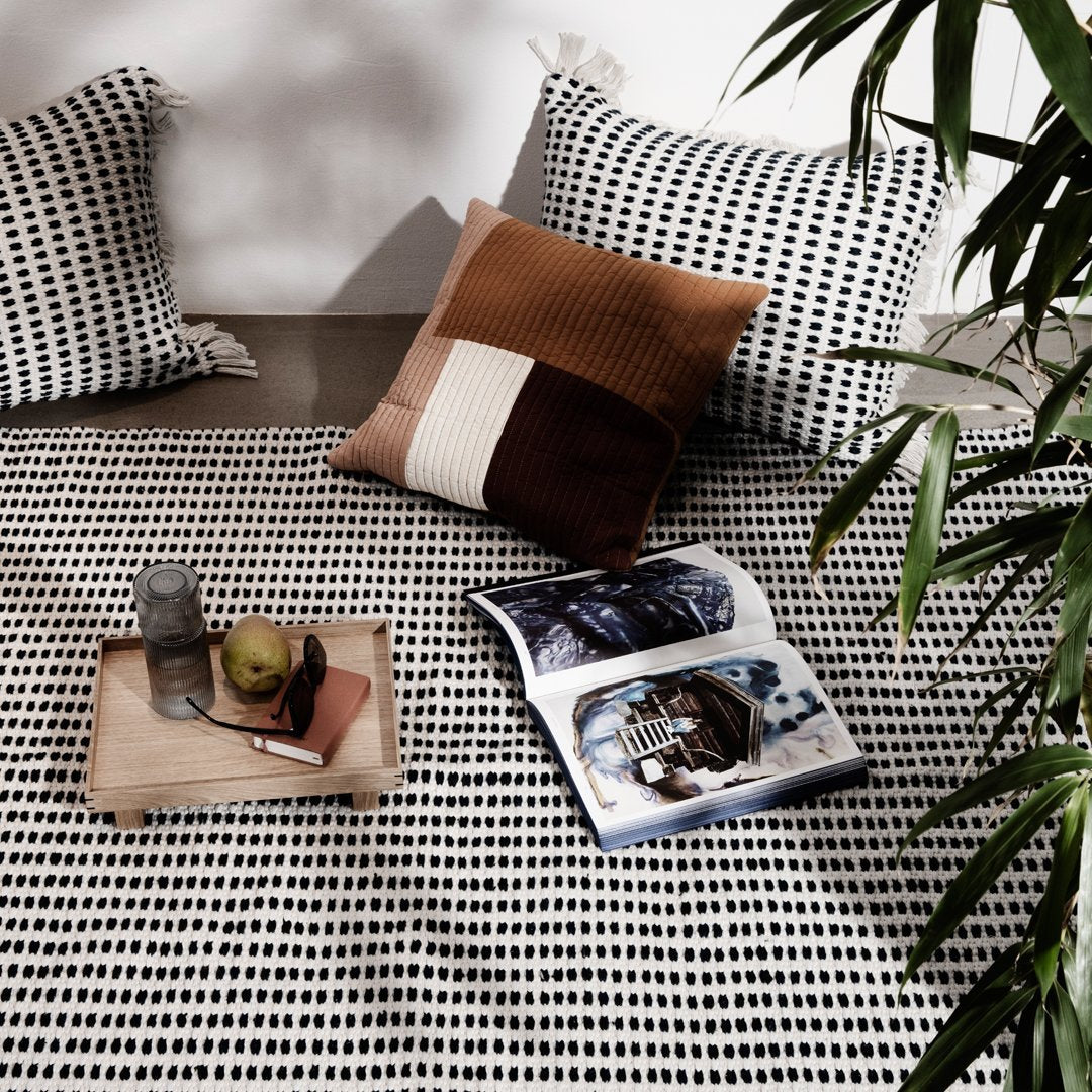 Ferm Living Bon Wooden Tray - Natural Wood Serving Tray for Coffee Table, Breakfast in Bed, Bathroom & Home Decor - Handcrafted Scandinavian Design