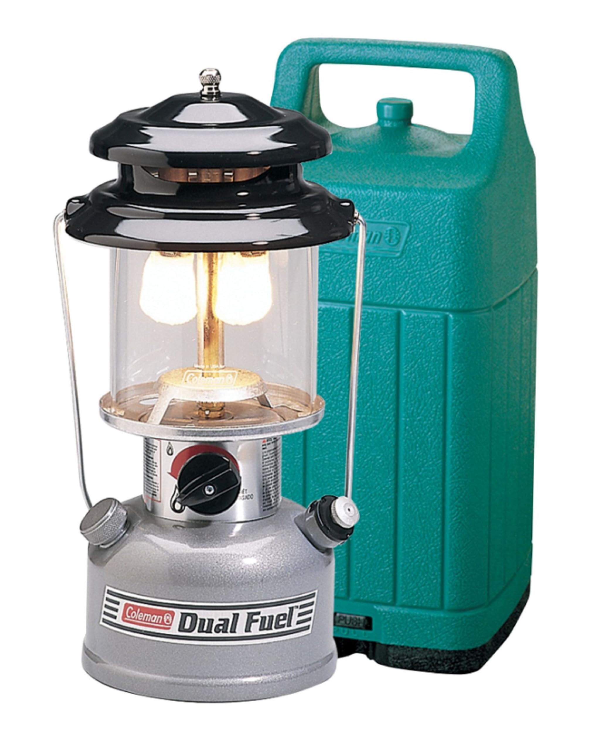 Coleman Premium 700L Dual-Fuel Lantern - Adjustable Brightness Camping Light with Carry Case, Mantles & Filter Funnel - Perfect for Outdoor Adventures, Emergency Preparedness & Backyard Camping