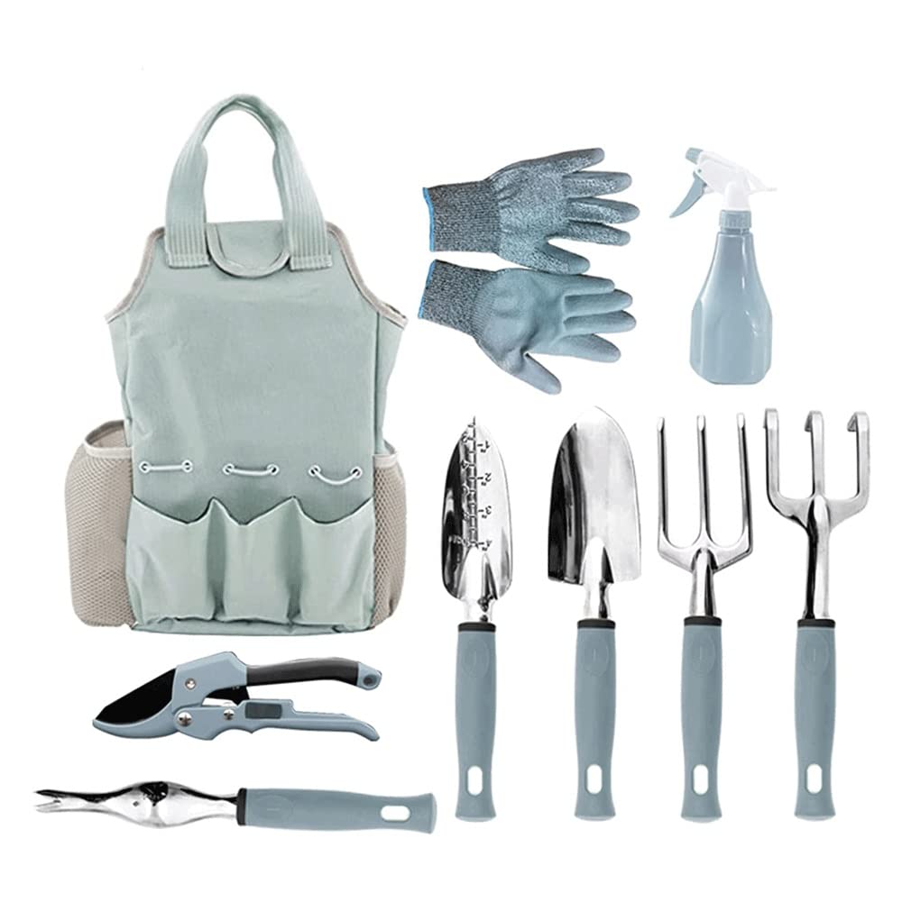 9-Piece Garden Tool Set for Women with Gloves & Shears - Perfect for Planting & Pruning