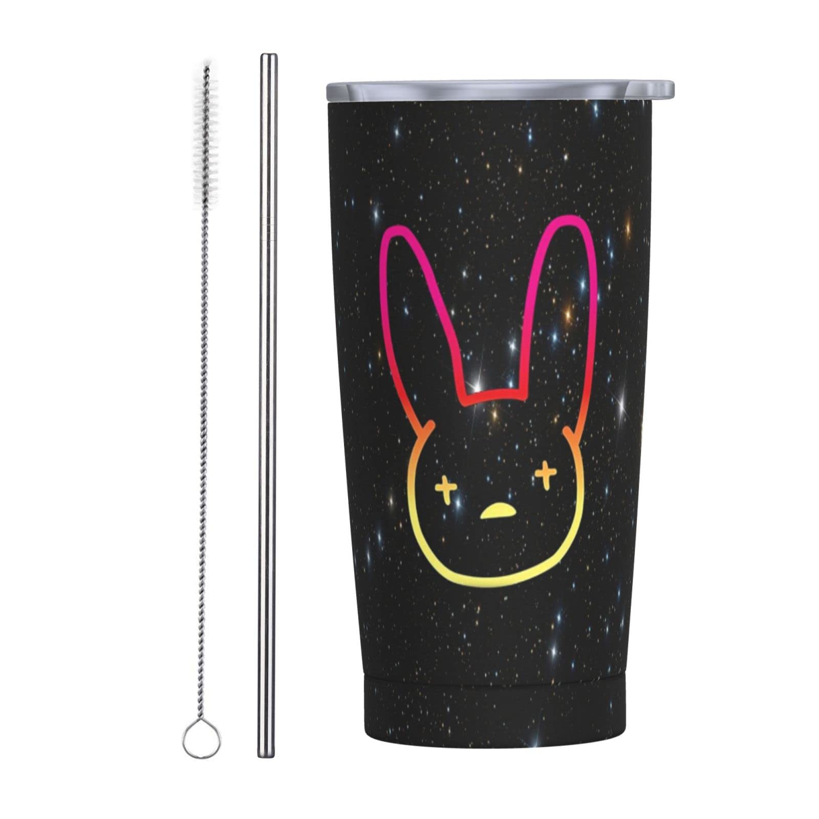 Premium Stainless Steel 20oz Vacuum Insulated Coffee Tumbler with Lid & Straw - Keeps Drinks Hot/Cold for Hours - Perfect for Office, Travel, and Outdoor Activities