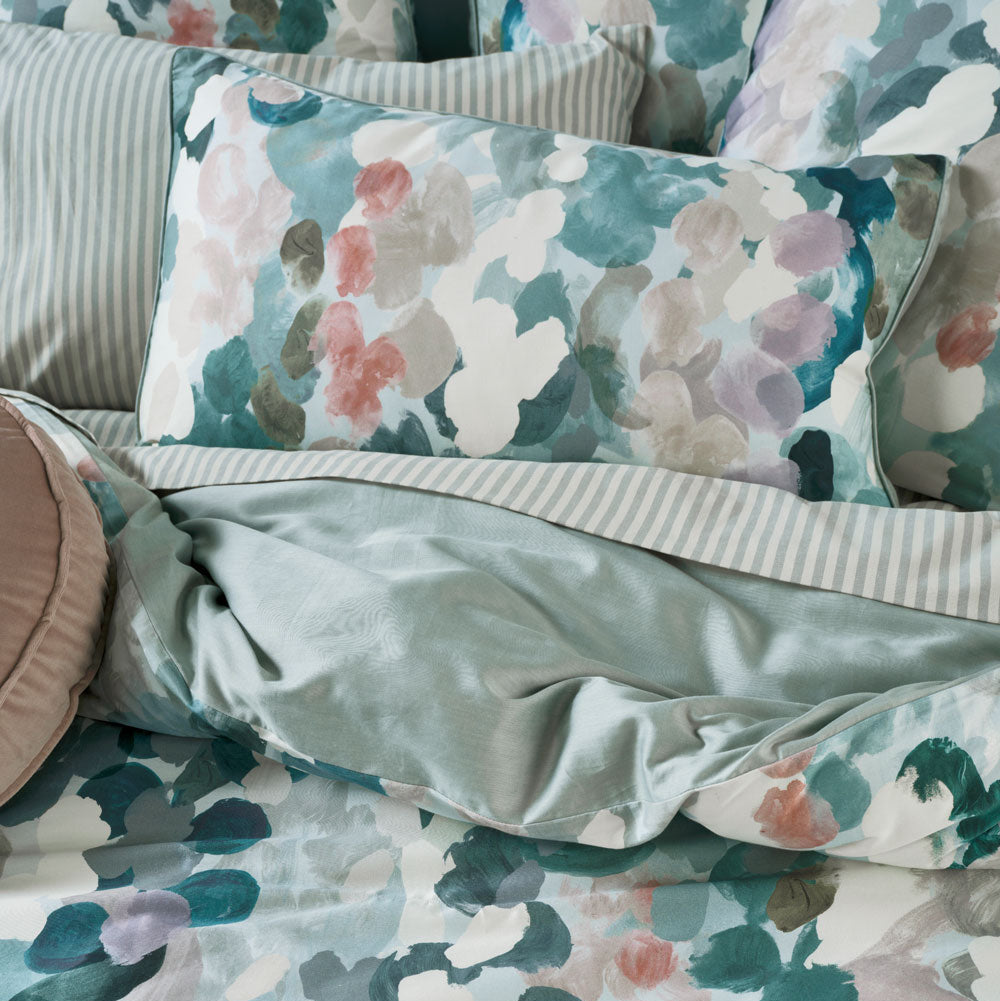 Linen House Harriet Quilt Cover Set - Premium Cotton Bedding Set for Queen Size Bed - Soft & Breathable Duvet Cover for Cozy Bedroom Decor