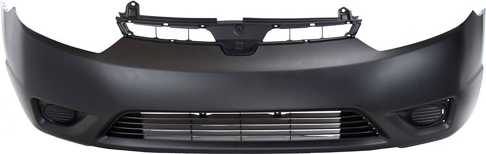OEM Replacement Front Bumper for 2006-2008 Honda Civic Coupe 2-Door - Unpainted - Perfect Fit & Easy Installation for Car Restoration & Collision Repair