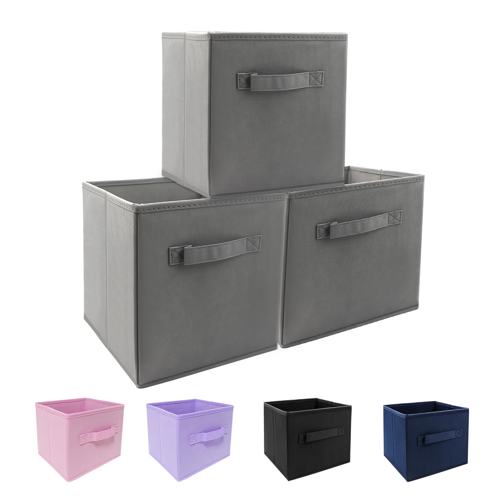 3-Pack Mini Fabric Storage Cubes 9