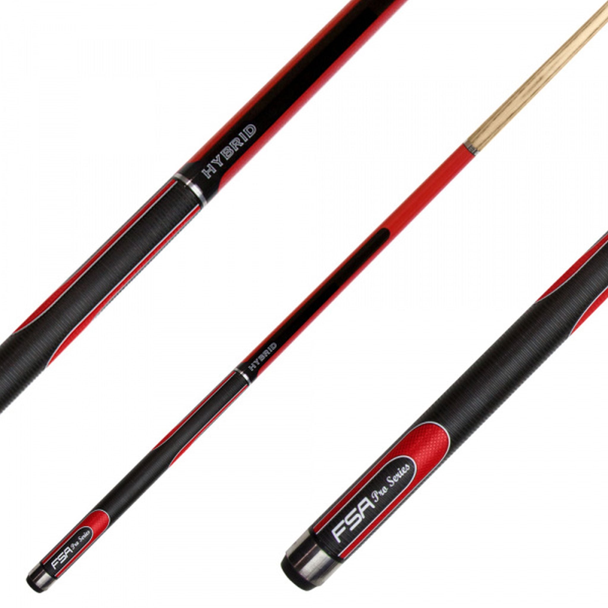57 Inch 2-Piece Soft Grip Hybrid Ash Pool Cue - Professional Billiards Stick for Tournament & Home Game Use