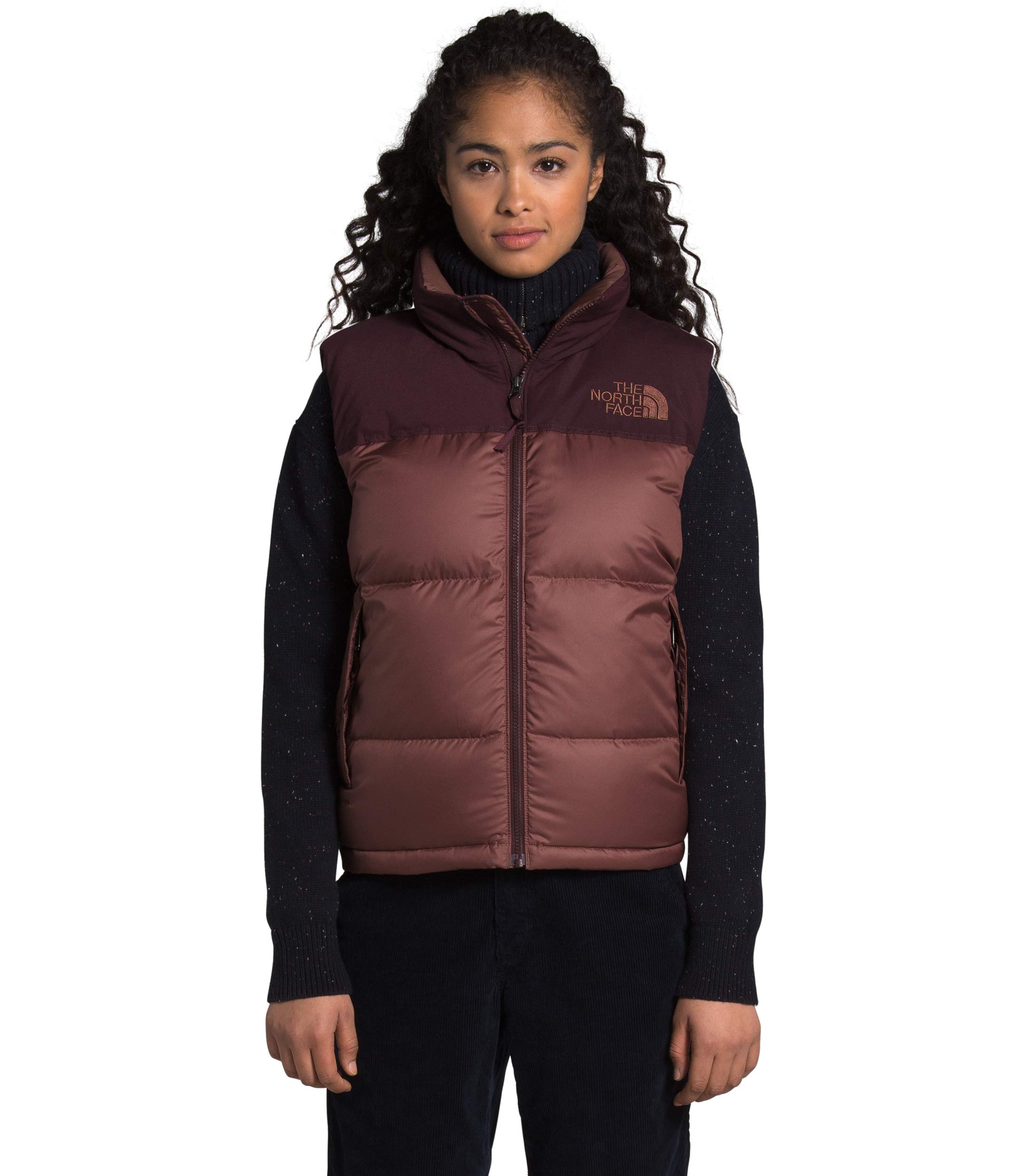 The North Face Eco Nuptse Vest for Women - Lightweight Puffer Jacket with Recycled Materials, Warm Winter Outerwear for Hiking, Camping & Outdoor Activities
