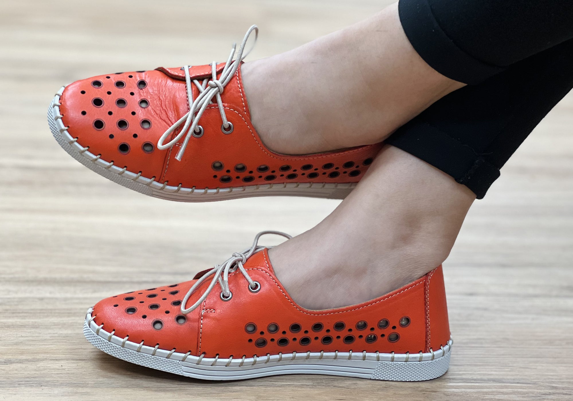 Orizonte Gemma Women's Comfortable Leather Shoes - European Style for Work, Walking & Casual Wear