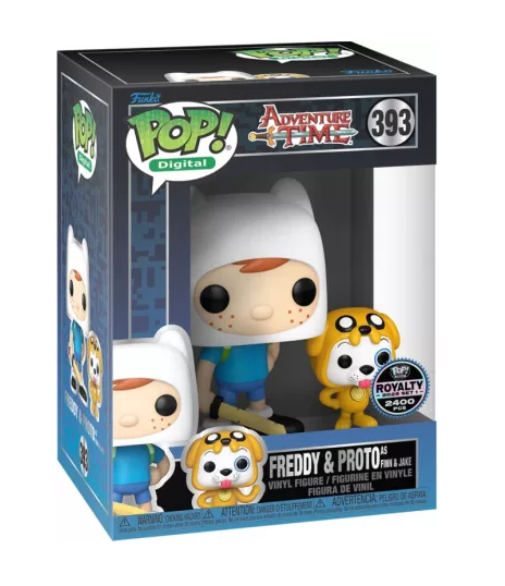Adventure Time Freddy & Proto as Finn & Jake NFT Redemption 2400-Piece Funko Pop Collectible - Perfect for Fans, Collectors & Home Decor