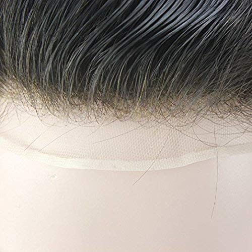 Premium Full Head Human Hair Toupee for Men - 9x7 Inch Natural Brown Hair Replacement System - Realistic & Comfortable Hair Patch for Men & Boys - Perfect for Daily Wear, Special Occasions & Hair Loss Solutions