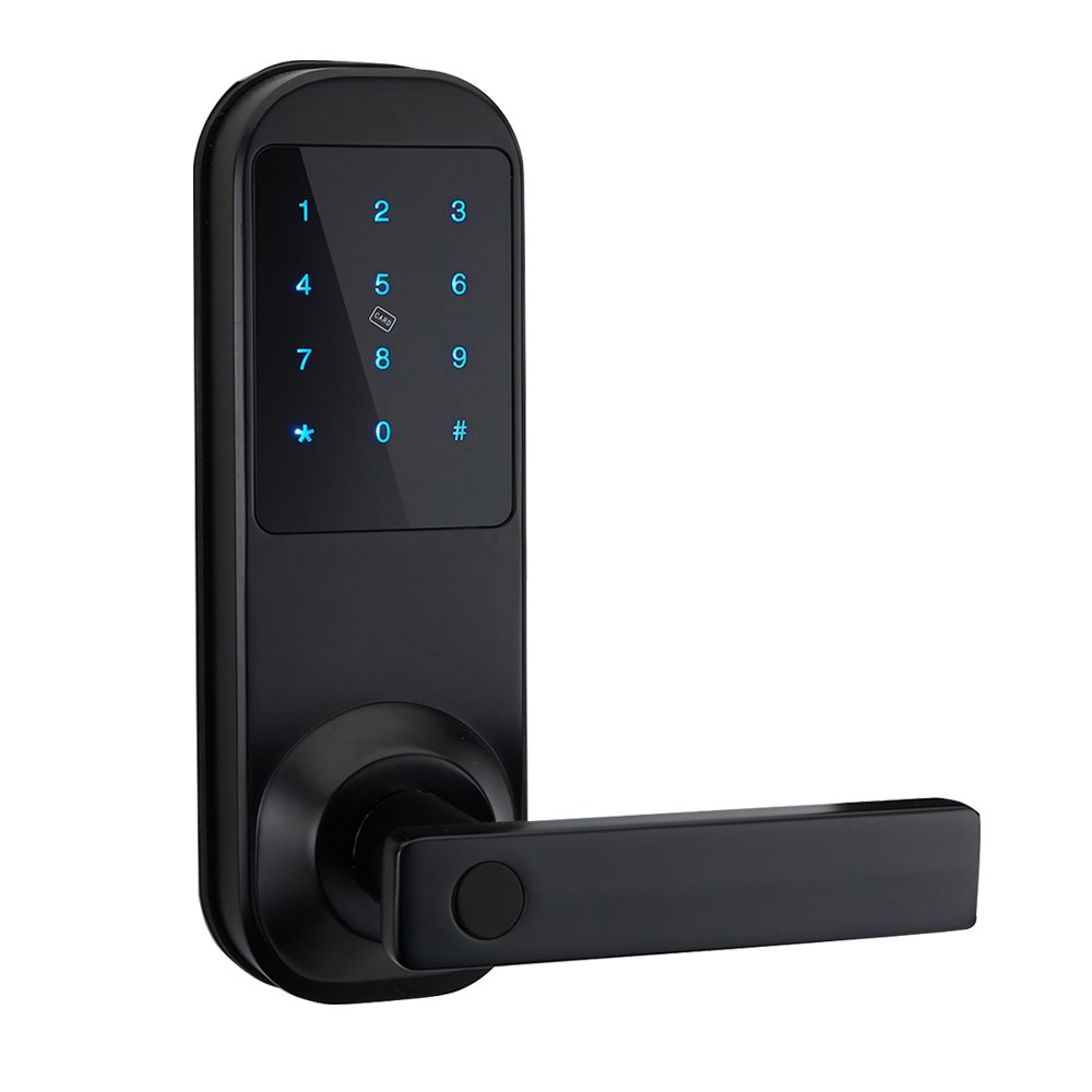 Smart Keyless Entry Door Lock - Electronic Code, Mifare Card & Mechanical Key (M10-ORB) | Secure Home & Office Access Control System