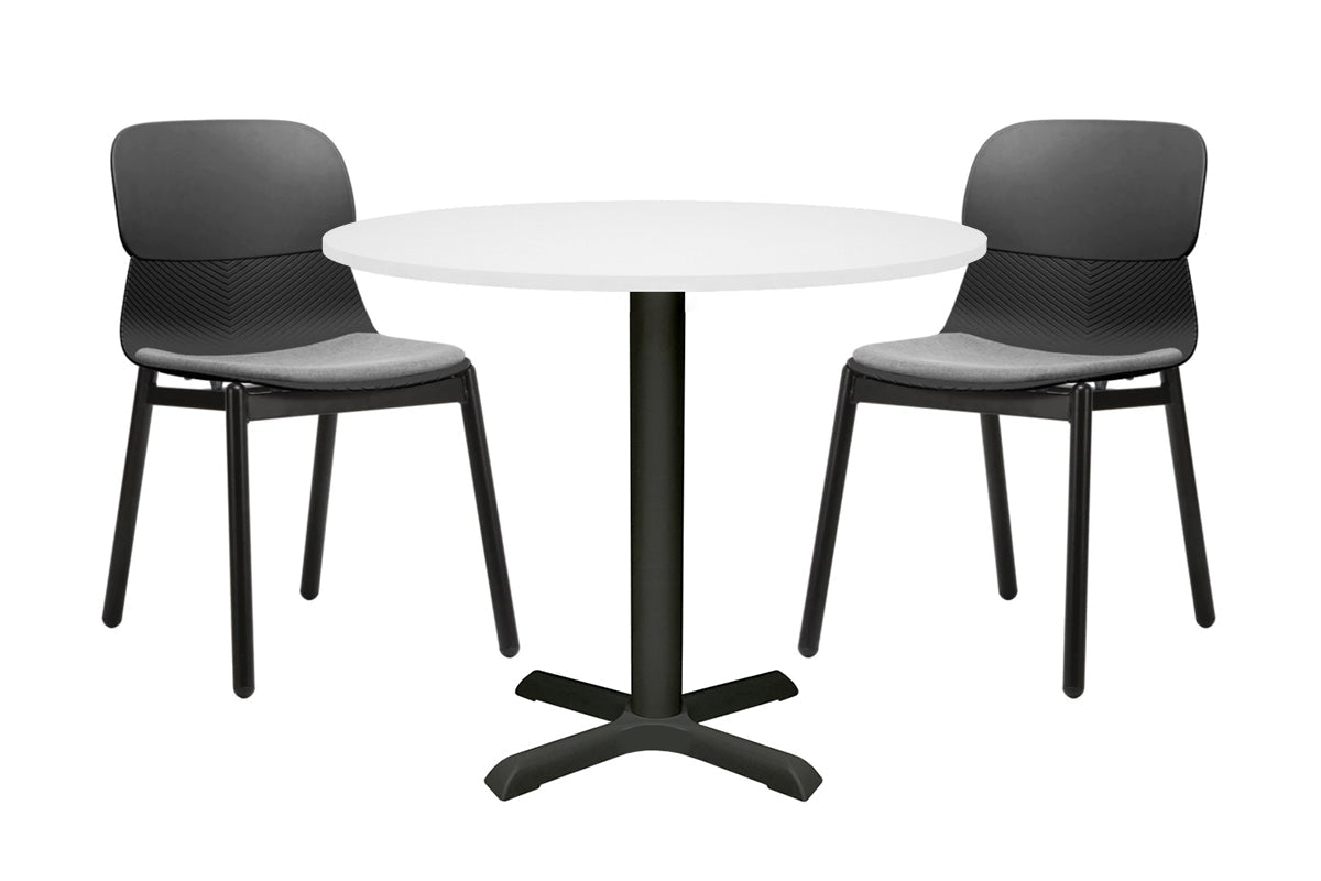 Universal Round Meeting Table 700mm - Modern Office Conference Table for Small Spaces, Team Collaboration & Home Office Use