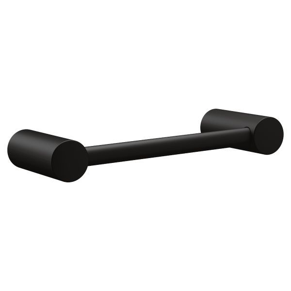 Moen Align 8-Inch Mini Towel Bar in Matte Black (YB0486BL) - Perfect for Bathroom, Kitchen, and Small Spaces