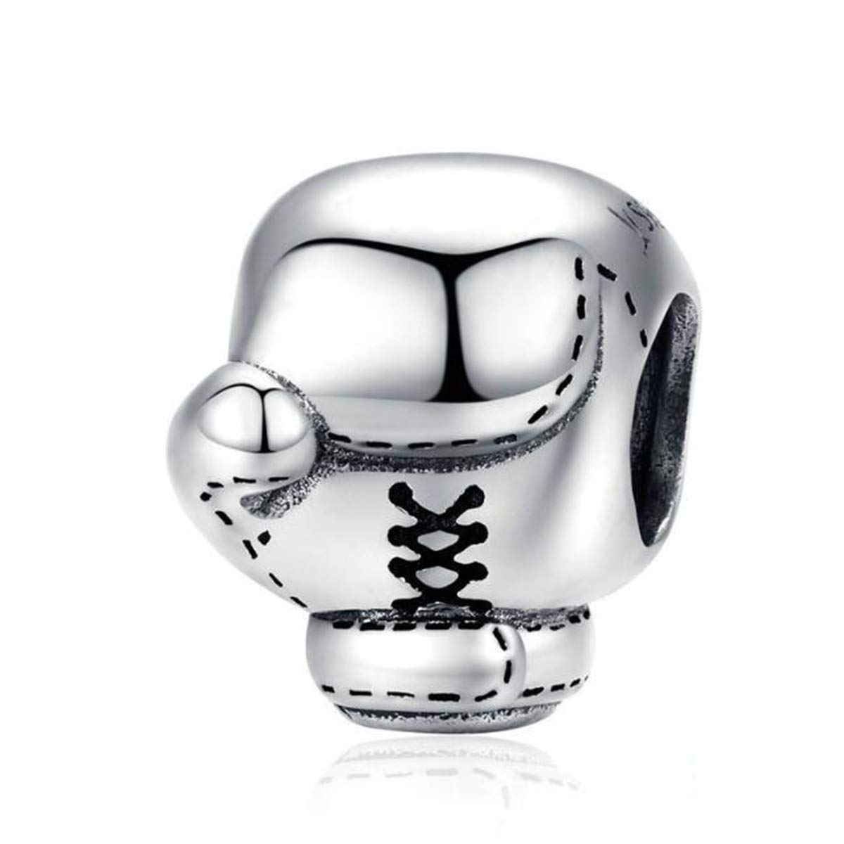 925 Sterling Silver Boxing Gloves Charm - Sports Themed Bead for Women's Bracelets | Perfect for Boxing Enthusiasts & Fitness Jewelry Lovers | Great Gift for Athletes & Sports Fans