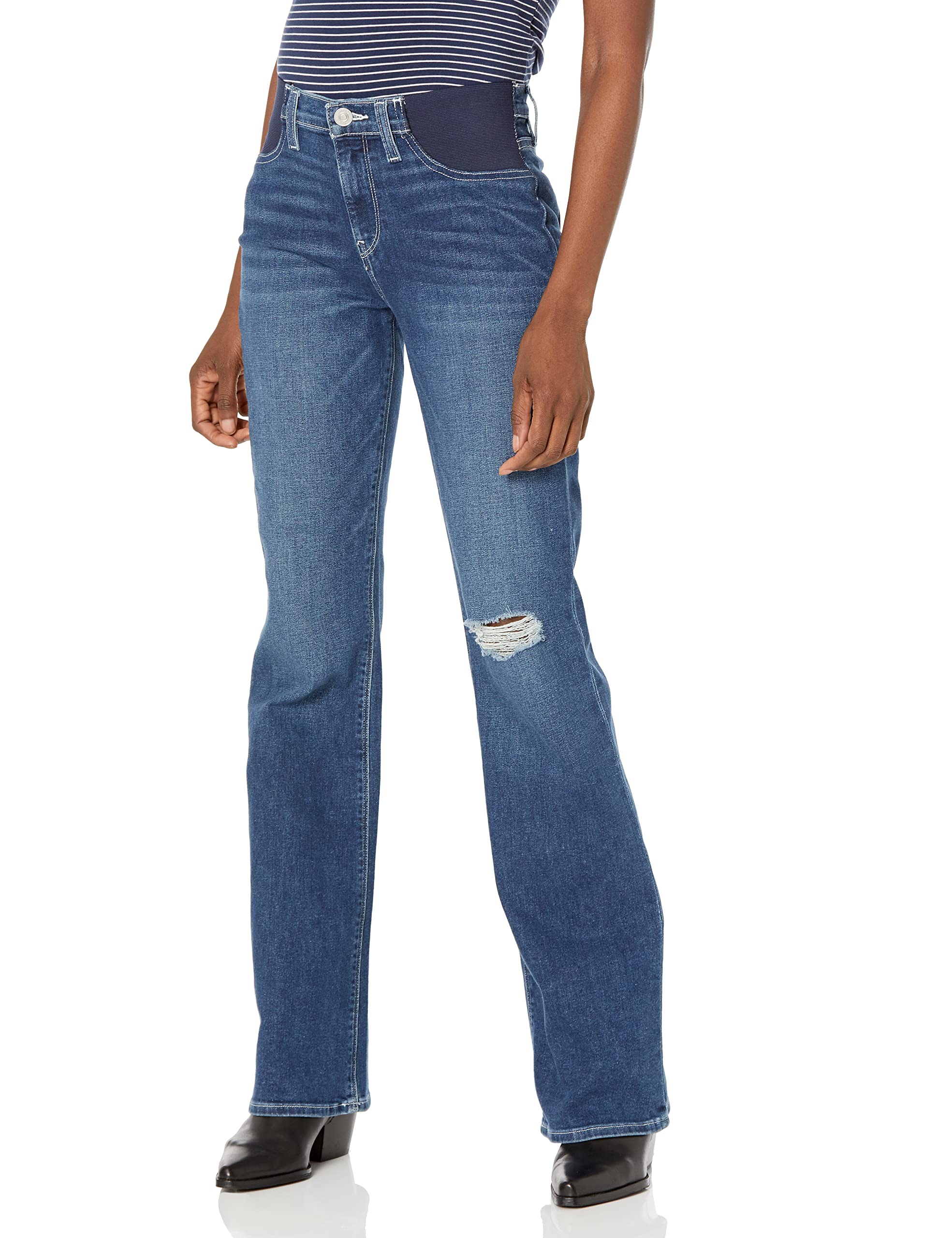 HUDSON Women's Nico Midrise Bootcut Maternity Jeans - Comfortable Stretch Denim Pants for Pregnant Women | Perfect for Work, Casual Wear & Everyday Outfits