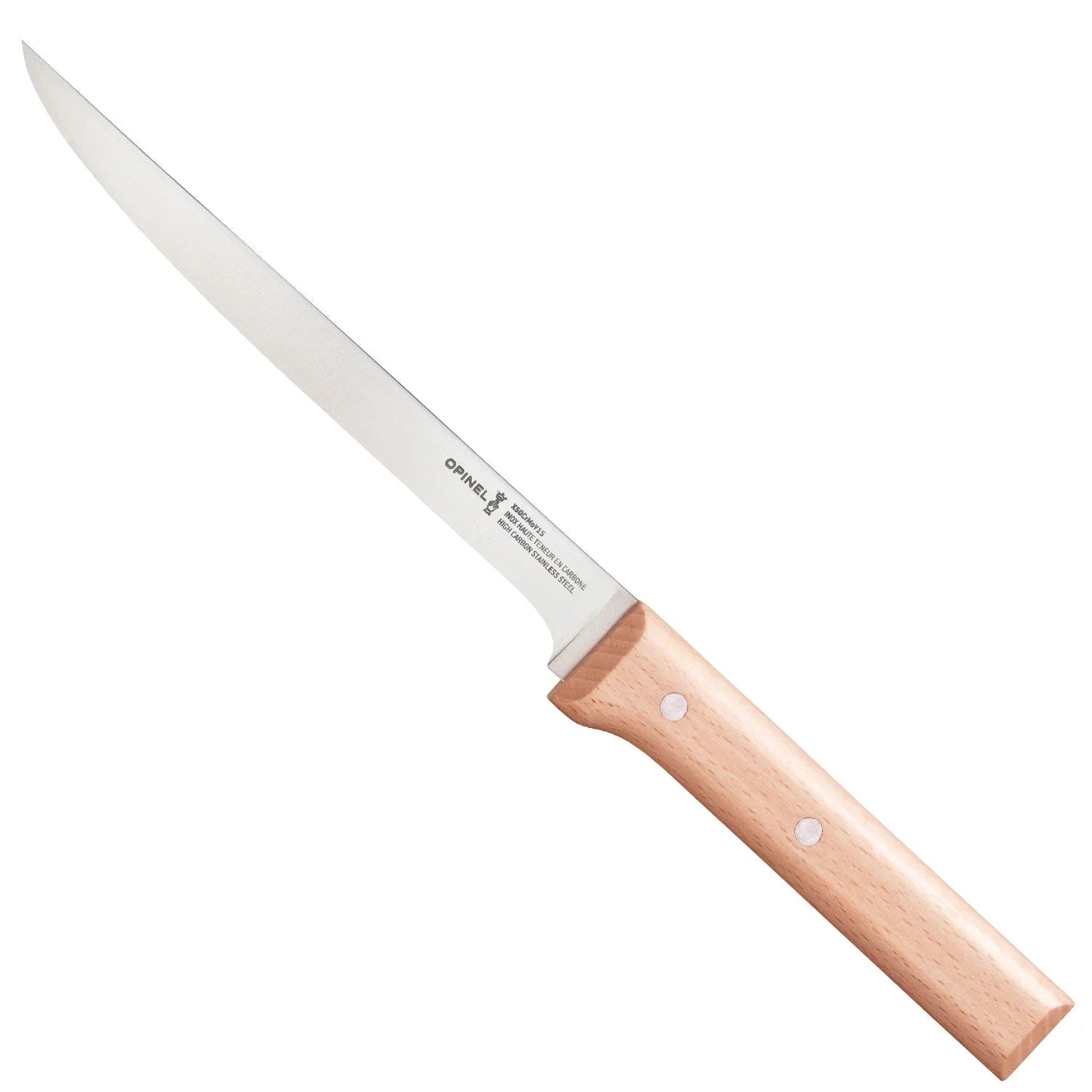 Opinel Parallel 7 Fillet Knife - High Carbon Stainless Steel Blade for Precise Fish Filleting - Perfect for Fishing, Camping & Outdoor Cooking
