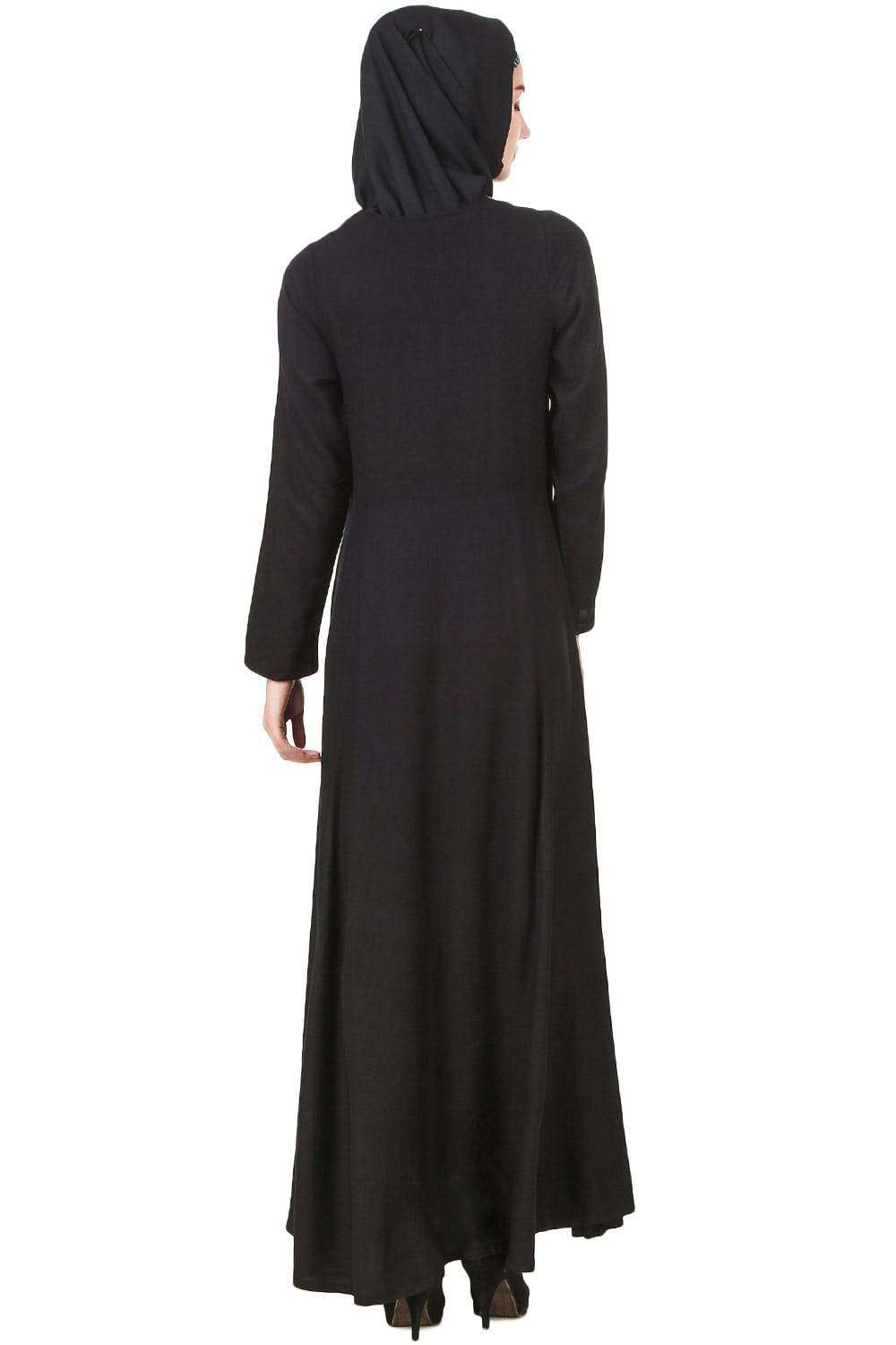 Elegant Izma Rayon Abaya Dress for Women - Modest Islamic Prayer Gown - Perfect for Eid, Mosque, and Special Occasions