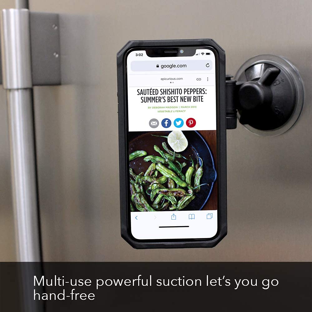 Rokform Crystal Case for iPhone 12 & iPhone 12 Pro with RokLock Twist Lock Car Mount - Secure Windshield Phone Holder for Driving, Commuting & Navigation
