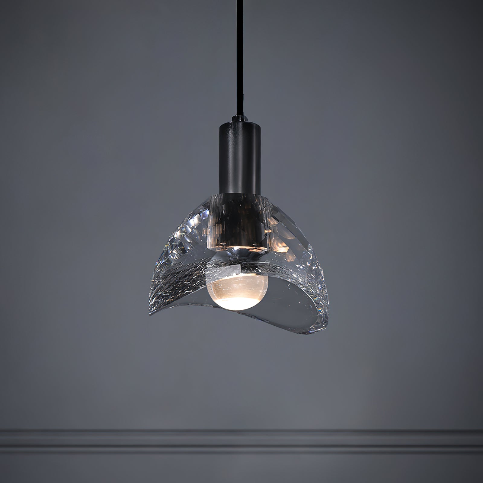 Nordic Crystal Pendant Light - Modern Glass Chandelier for Dining Room, Bedroom & Living Room Decor | Elegant Ceiling Lighting Fixture for Home & Office