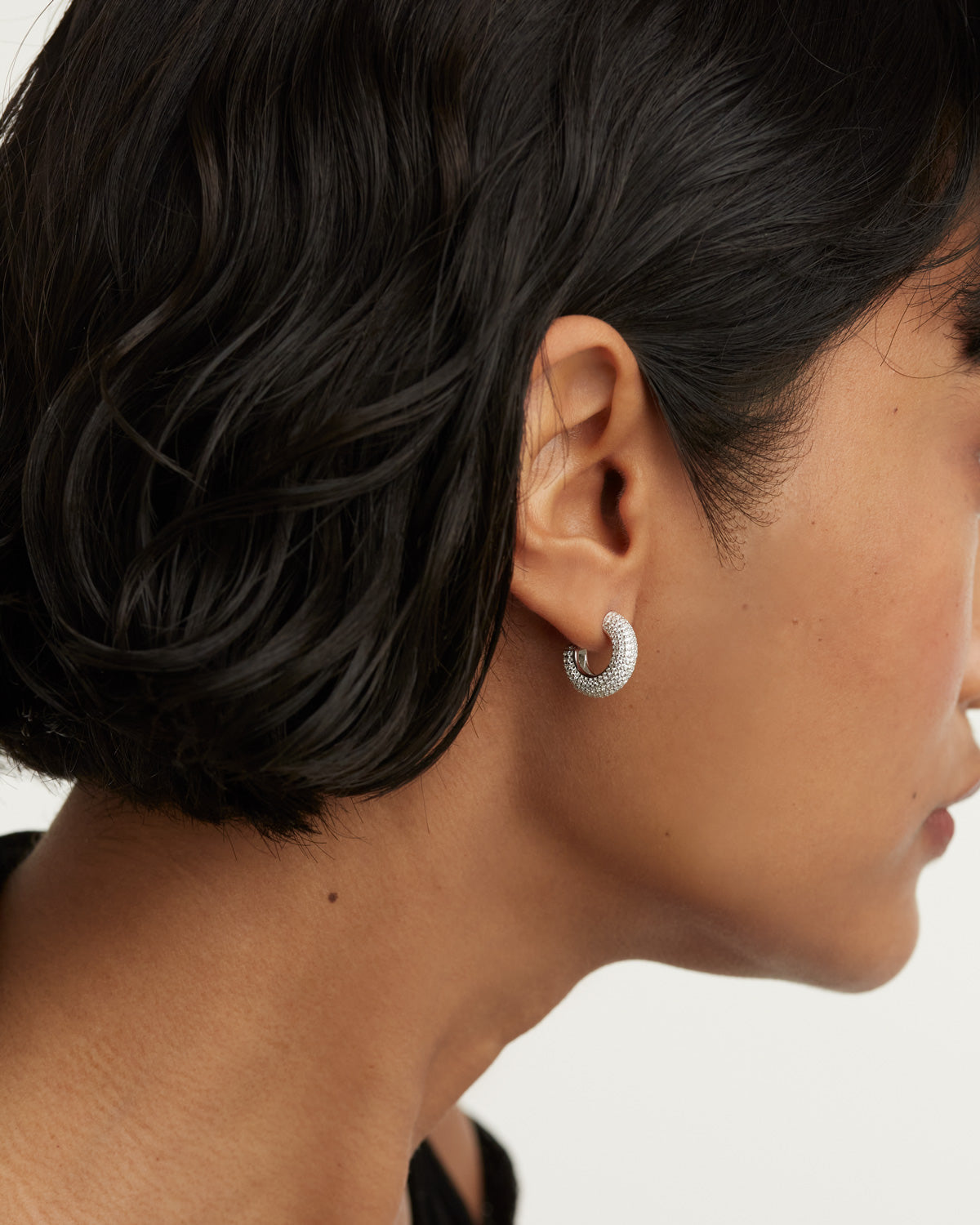 GRID 1 King Silver Earrings for Women - Elegant Sterling Silver Jewelry Gift for Her | Perfect for Parties, Weddings & Everyday Wear