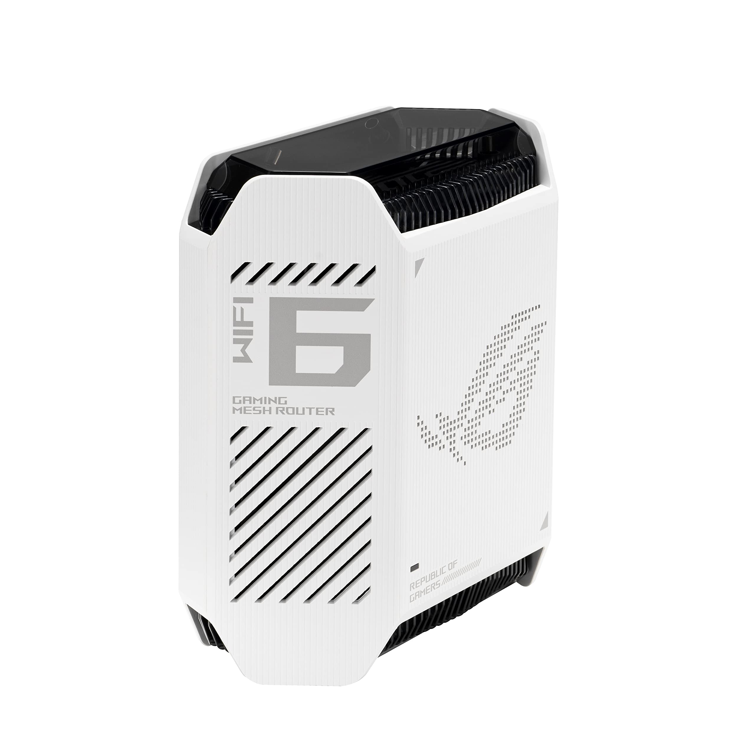 ASUS ROG Rapture GT6 Tri-Band WiFi 6 Mesh System (2-Pack) - 5800 Sq Ft Coverage, Triple-Level Game Acceleration, Smart Antenna, 2.5G Ethernet Port | Home & Gaming Network, Free Internet Security | Perfect for Online Gaming, 4K Streaming & Smart Home Devices - White