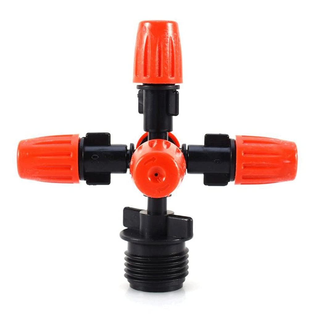 360 Degree Rotating Garden Sprinkler with 5 Adjustable Nozzles - Automatic Lawn Watering System for Grass, Yard & Garden - Perfect for Efficient Irrigation & Landscape Maintenance