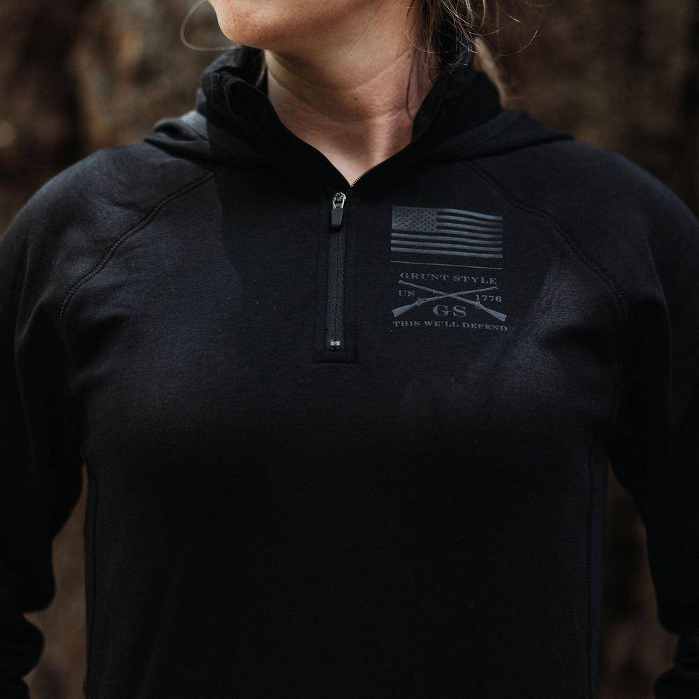 Women's Firewatch Hoodie - Black | Cozy Pullover Sweatshirt for Outdoor Camping & Hiking | Trendy Streetwear Fashion