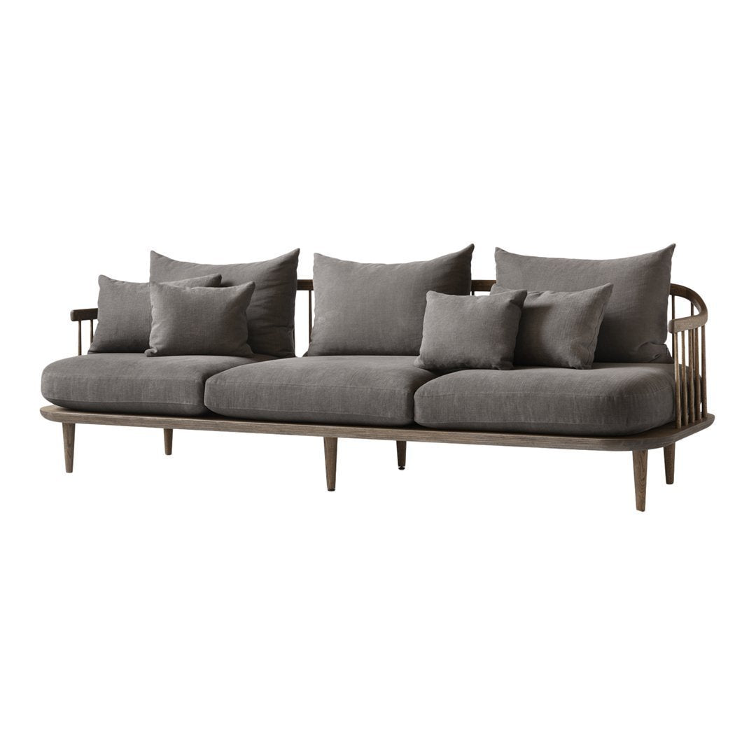 FLY SC12 3-Seater Sofa - Modern Fabric Couch for Living Room, Comfortable Sectional Sofa for Home & Office, Perfect for Small Spaces & Family Gatherings