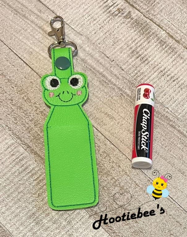 Frog Hand Sanitizer Holder & Lip Balm Holder - Cute Sanitizer Clip for Purse, Keychain, Backpack - Perfect for School, Office, Travel, and Daily Use