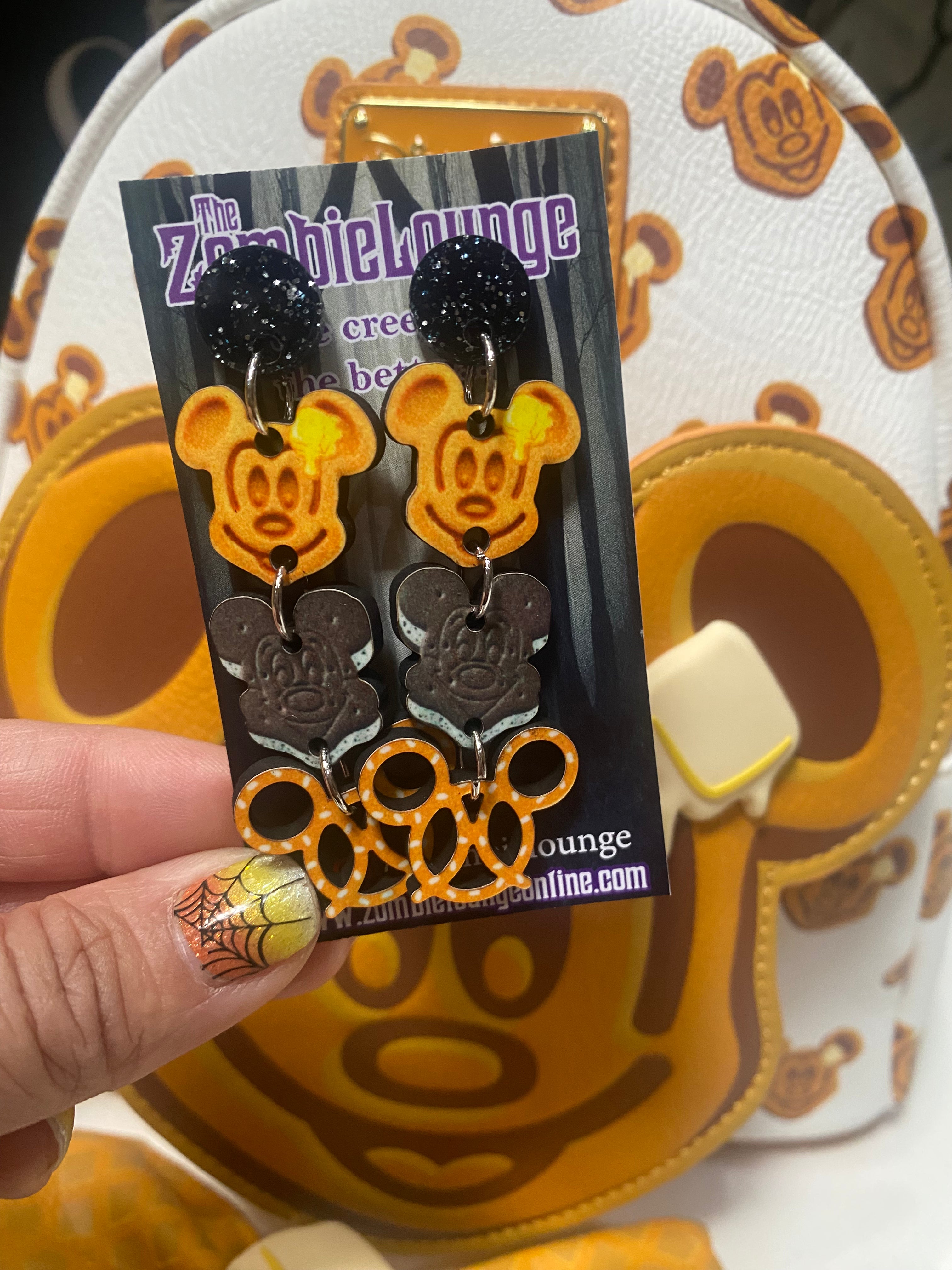 Cute Mouse-Shaped Snack Earrings for Women - Fun Animal Jewelry for Casual Wear & Gifts - Perfect for Parties, Cosplay, and Everyday Fashion