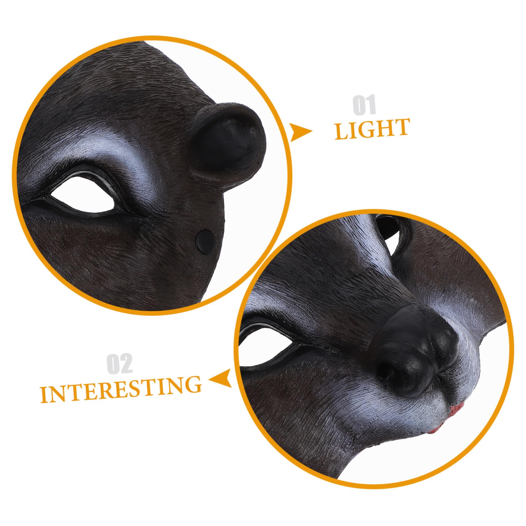 NUOBESTY Squirrel Mask - Realistic Animal Cosplay Mask for Halloween, Masquerade Parties & Costume Events - Premium Dress Up Accessory for Adults & Kids - Perfect for Themed Parties, Carnival, Cosplay & Halloween Celebrations