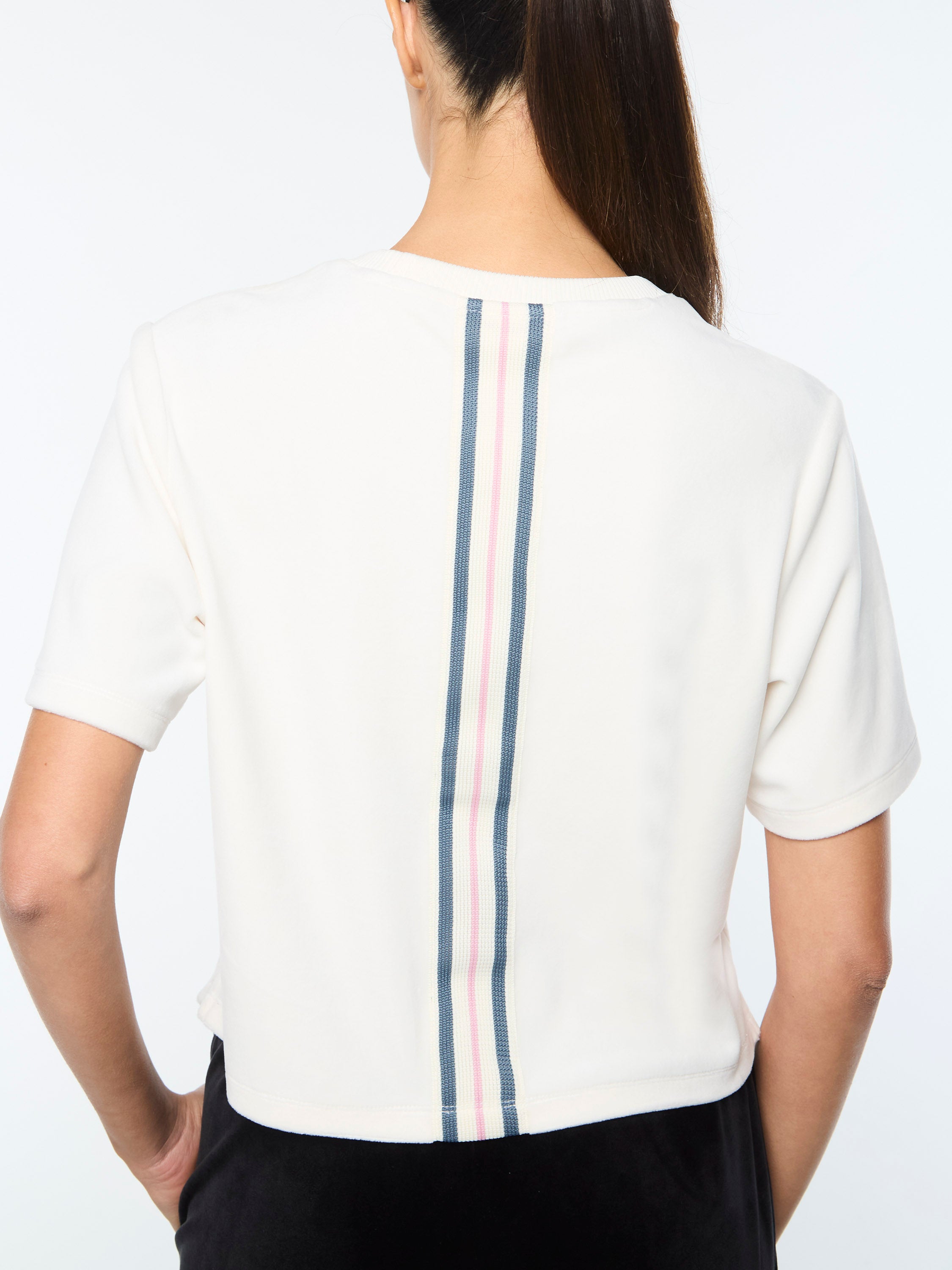 Adele Velour T-Shirt for Women - Soft & Stylish Gardenia Print Blouse - Perfect for Concerts, Parties & Casual Outings