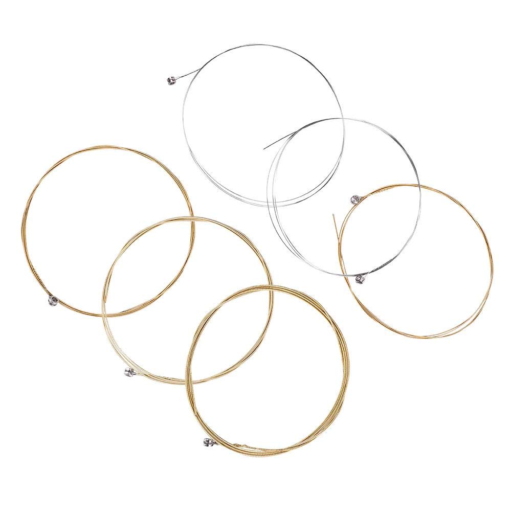 6Pcs Acoustic Guitar Strings Set - Premium Replacement Strings for Classic & Folk Guitars - Durable Nylon Strings for Practice & Performance - Perfect for Beginners & Professionals (Ideal for Studio Recording, Live Shows & Home Practice)